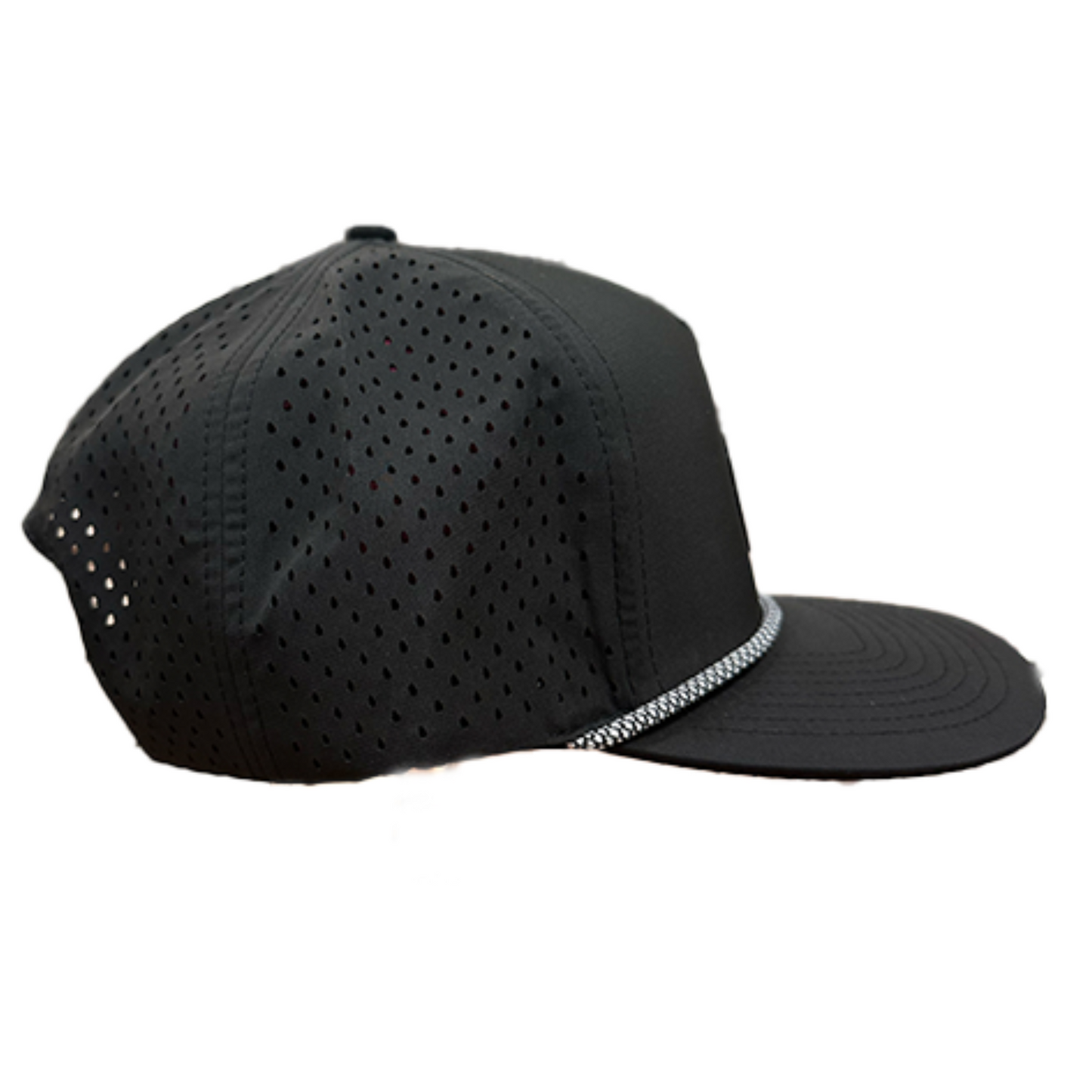 Black Raised Buffalo Logo Rope Hat