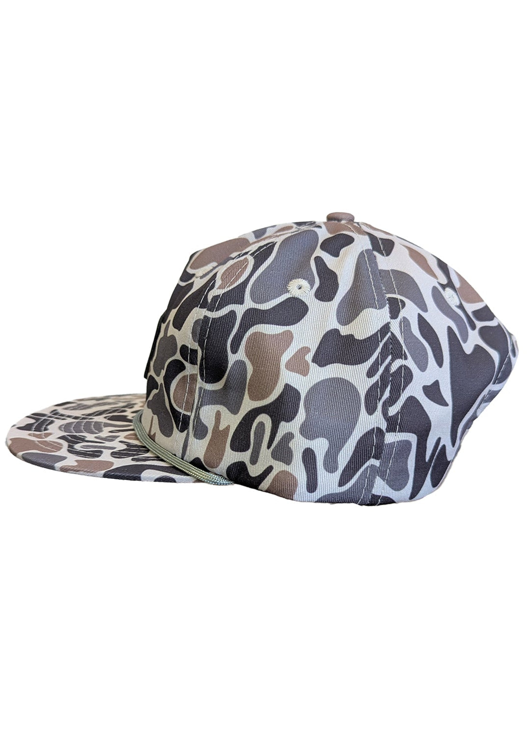 Throwback Camo Patch Rope Hat Front