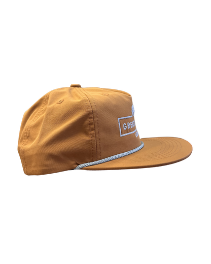 Rust Hat Silver Stitched Logo