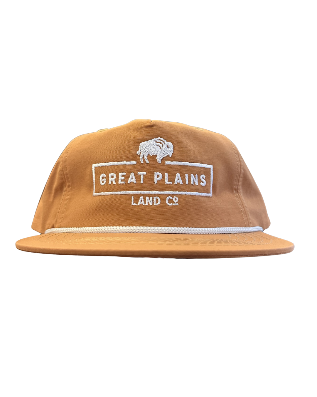 Burnt Orange Hat White Stitched Logo