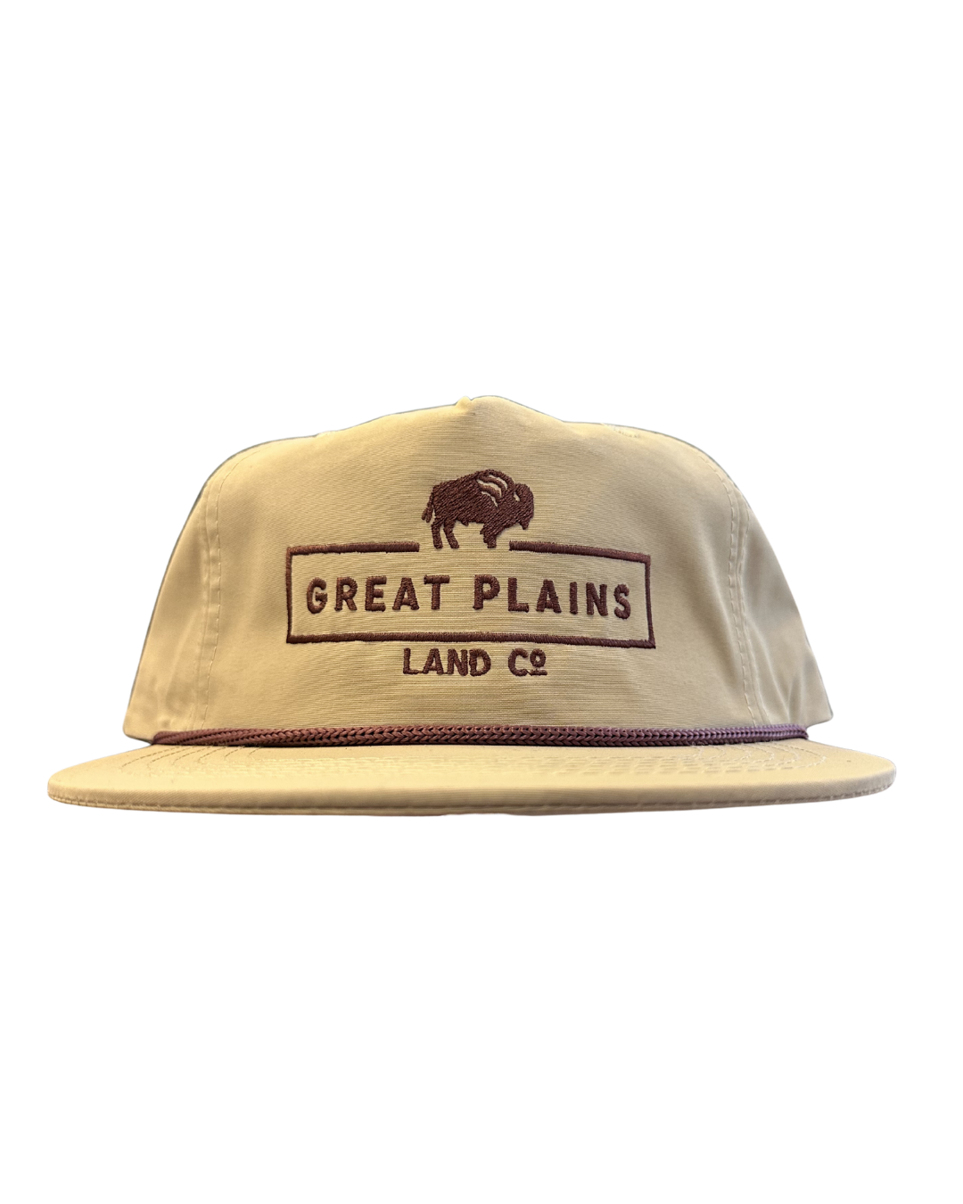 Tan Hat Brown Stitched Logo