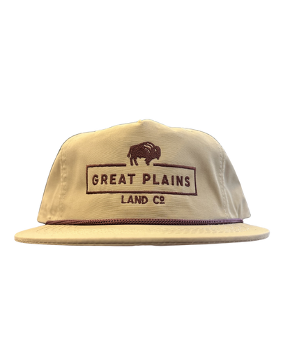 Tan Hat Brown Stitched Logo