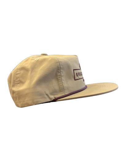 Tan Hat Brown Stitched Logo