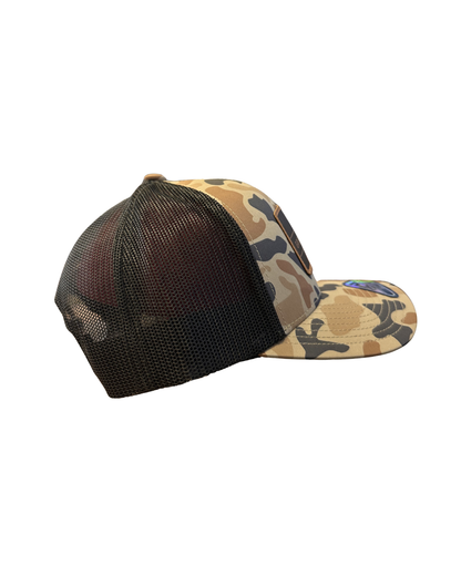 Duck Canyon Camo Hat Brown Patch Logo