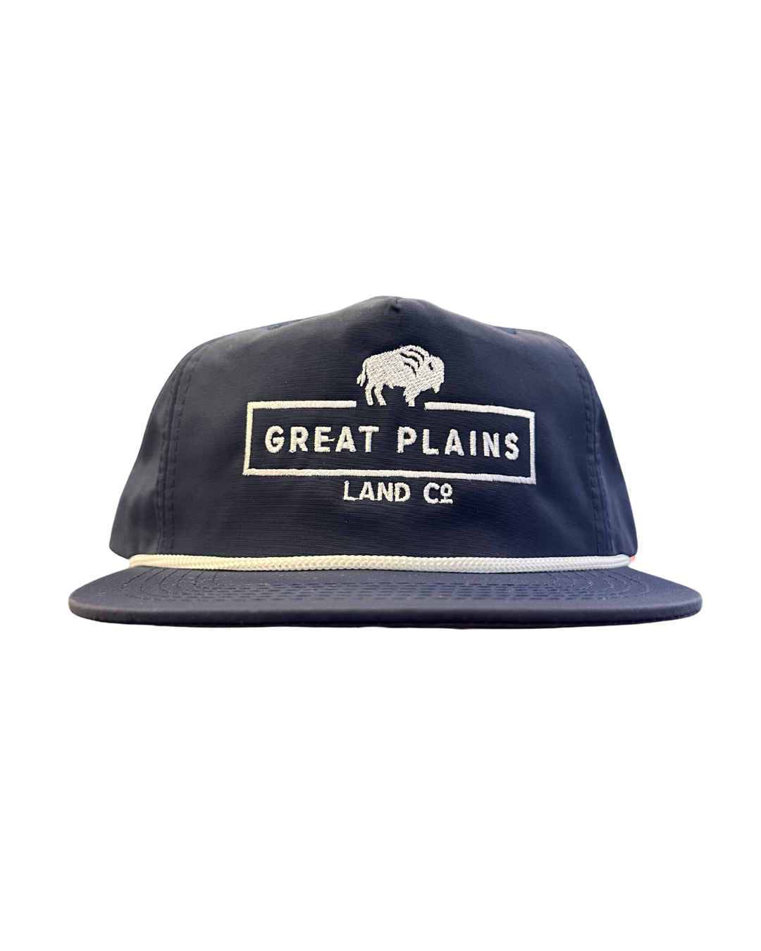 Navy Hat White Stitched Logo