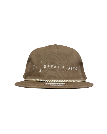 Khaki/Off White Rope Hats Off White Stitched Logo