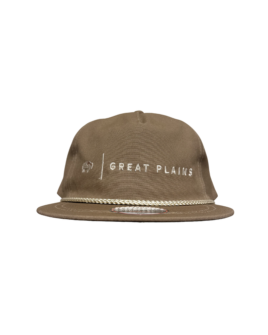 Khaki/Off White Rope Hats Off White Stitched Logo