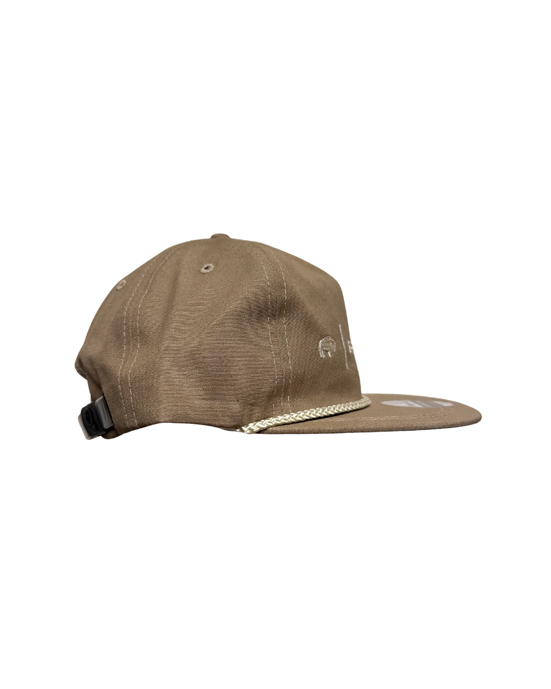 Khaki/Off White Rope Hats Off White Stitched Logo