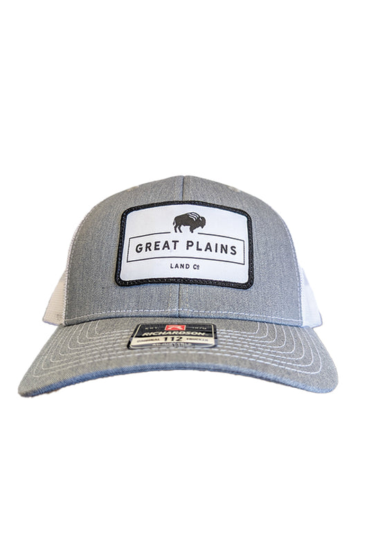 Grey, White with White patch
