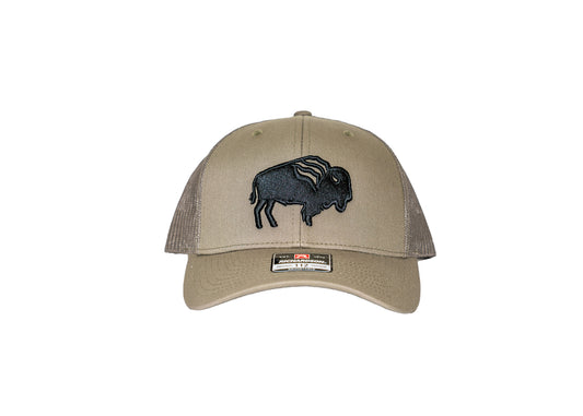 Stitched Buffalo Logo Hat - Richardson 112
