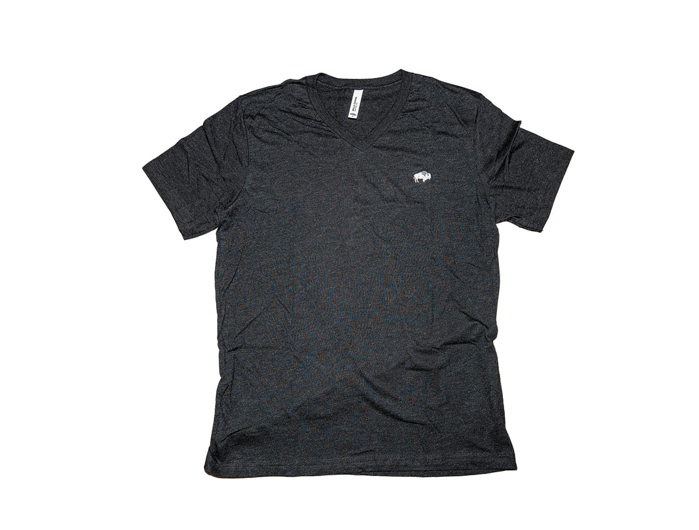 Short Sleeve V-Neck Bison Tee